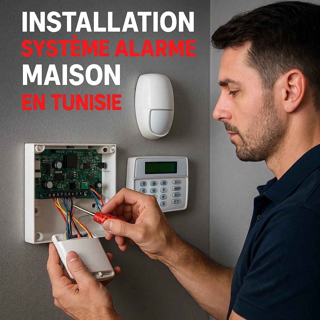 HK Vision – Installation de systèmes d’alarme maison en Tunisie avec garantie et expertise Installation professionnelle de systèmes d’alarme maison en Tunisie – HK Vision sécurité 24/7