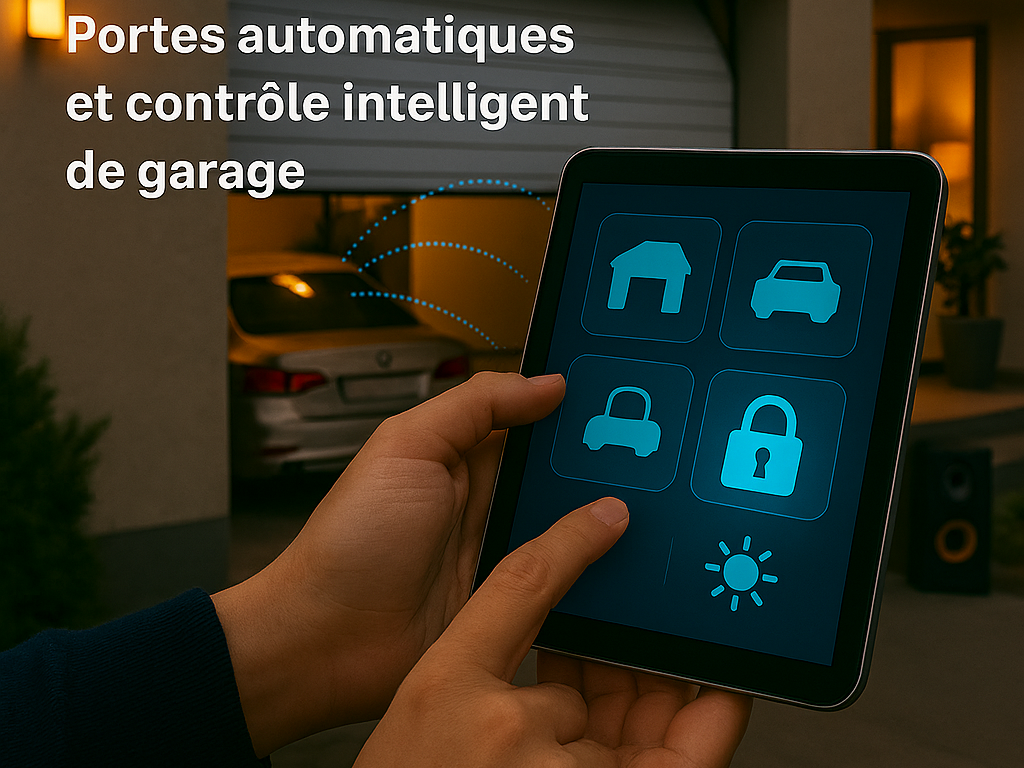 Portes automatiques et contrôle intelligent de garage – HK Vision Domotique Tunisie – Portes automatiques et contrôle intelligent de garage avec HK Vision